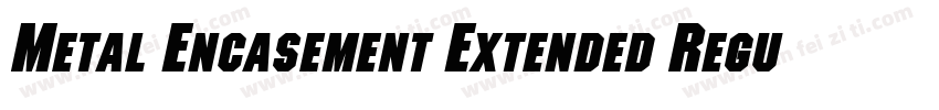 Metal Encasement Extended RegularSW字体转换